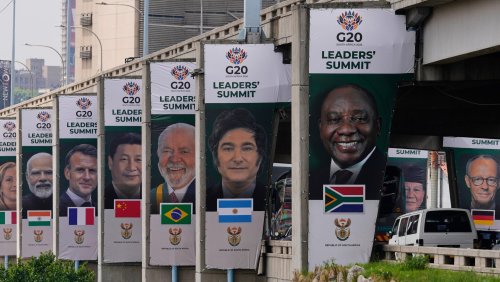 Leaders arrive for a first African G20 summit overshadowed by a rift between the host and the US