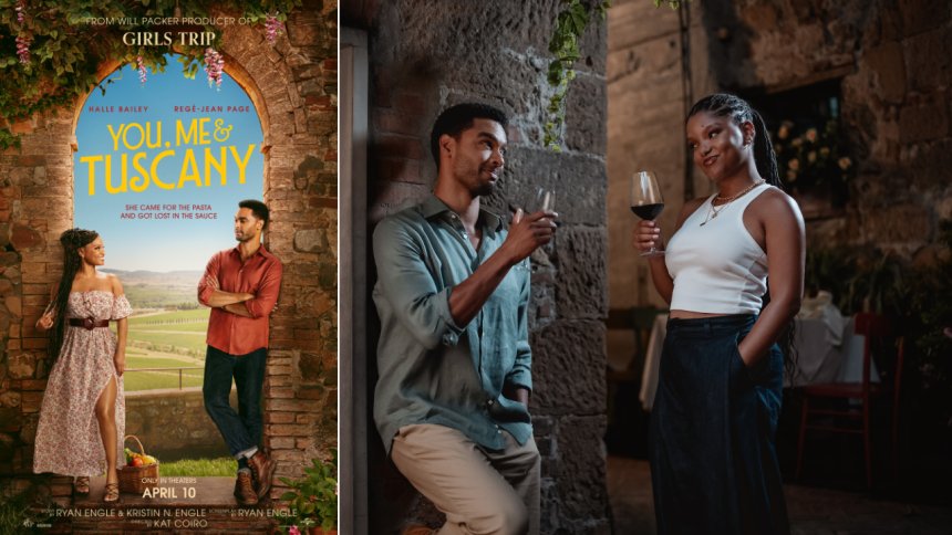 Halle Bailey and Regé-Jean Page explore why love stories still matter in ‘You, Me & Tuscany’