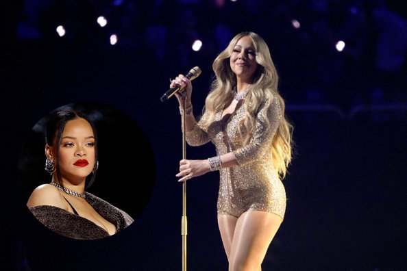 MerRih MerRih Christmas! Rihanna turns up for Mariah Carey’s Las Vegas residency