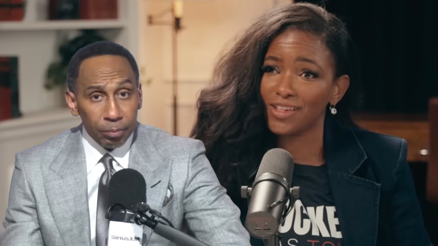 Jasmine Crockett tells Stephen A. Smith to ‘Sit Your A— Down’ for caping for ‘Con-in-Chief’ Donald Trump