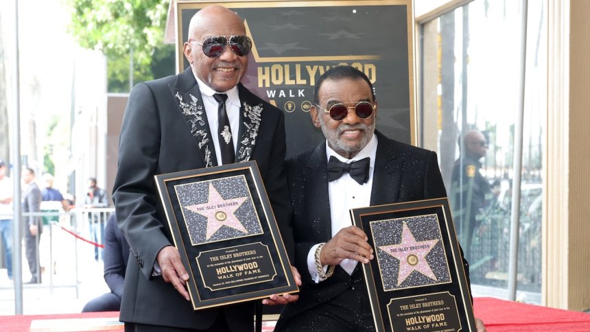 ‘God bless you all’: The Isley Brothers get emotional after receiving star on Hollywood Walk of Fame