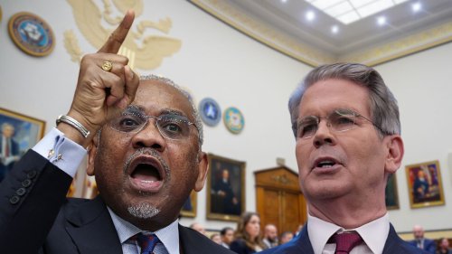 ‘Stop covering up for this president!’: Rep. Meeks clashes with Treasury Sec. over Trump foreign investor