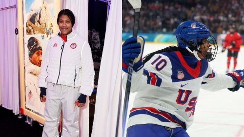 Laila Edwards becomes first Black woman to score a goal during an Olympic hockey game