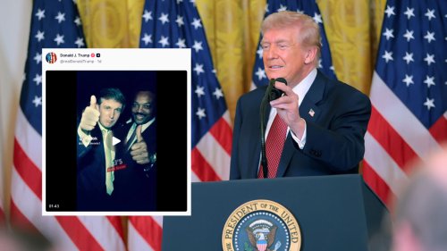 ‘Not during Black History Month’: Trump posts videos of himself with Black celebs to apparently prove he’s not racist
