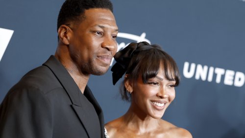 Jonathan Majors tears up when recalling how Meagan Good helped ‘rebuild’ him: ‘That’s my everything’