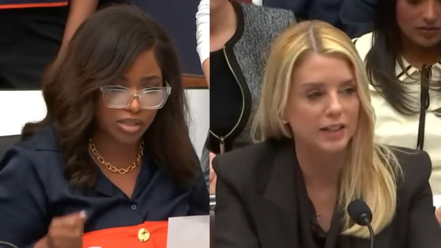 Jasmine Crockett walks out on AG Bondi during tense exchange over Trump’s ‘very close’ relationships with pedophiles