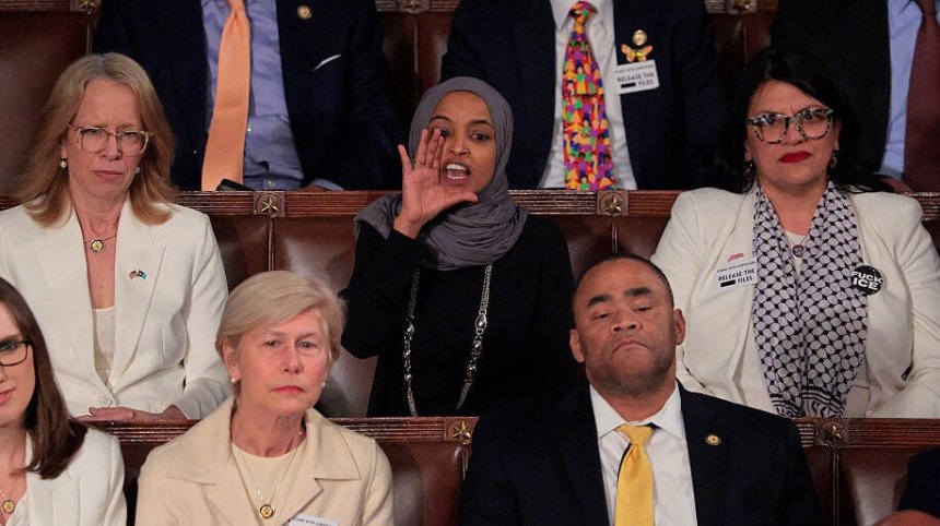‘You have killed Americans!’: Rep. Ilhan Omar shouts at Trump after he baits Dems on immigration