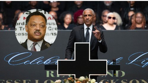 Obama delivers rousing eulogy for Rev. Jesse Jackson, rebukes political climate under Trump