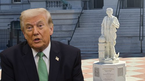 ‘Predictable rage bait’: Trump places statue of Christopher Columbus on White House grounds