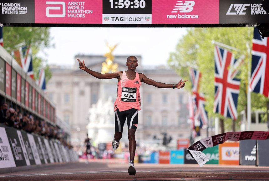 Kenyan runner Sabastian Sawe makes history with record-breaking sub-two-hour marathon