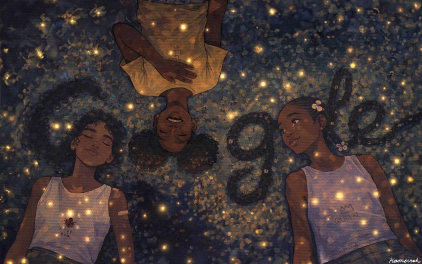 This teen’s art celebrating Black hair could land on Google’s homepage; now she needs your vote to win $55K