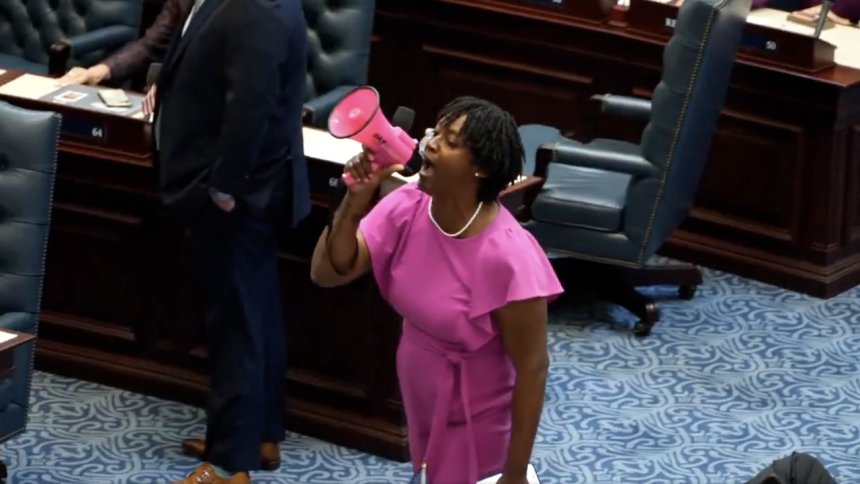 ‘This is a violation of the constitution!’: Florida Rep. Angie Nixon makes voice heard as Florida GOP passes gerrymandering map in win for Trump