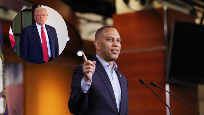 Trump calls for Hakeem Jeffries to face charges over ‘maximum warfare’ remarks
