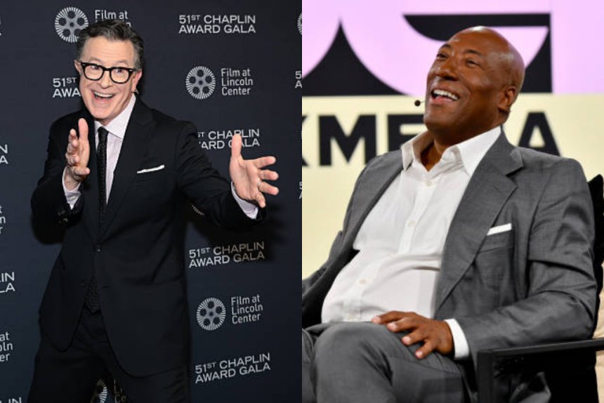 Stephen Colbert broadcasts friendly video call with late night successor Bryon Allen
