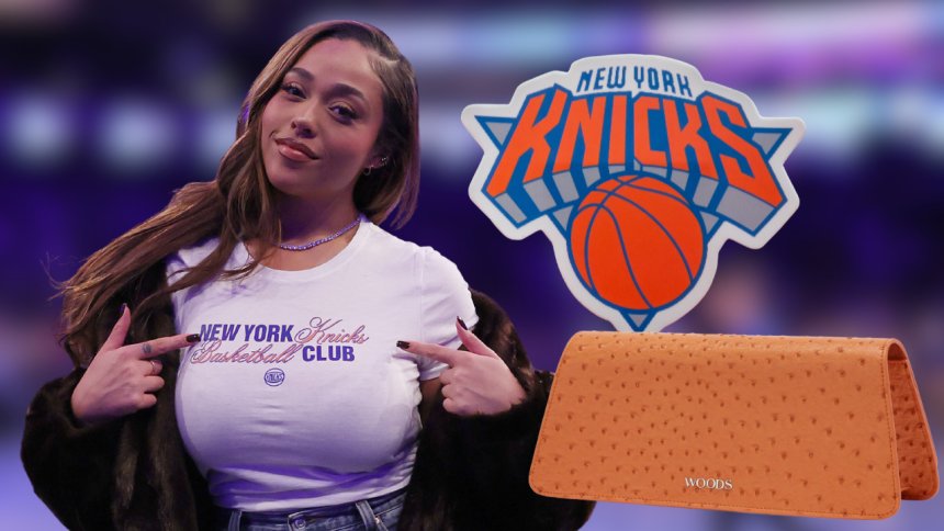 Jordyn Woods designed the viral orange purse Knicks fans are calling lucky