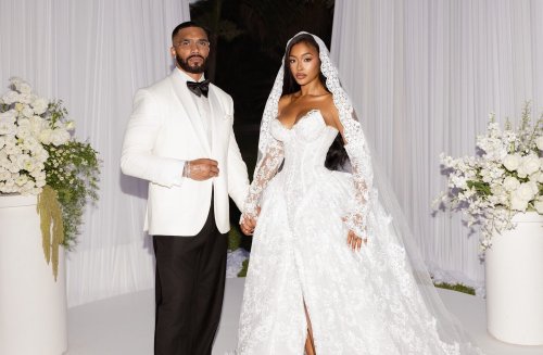 ‘P-Valley’ co-stars Tyler Lepley and Miracle Watts officially tie the knot after years together