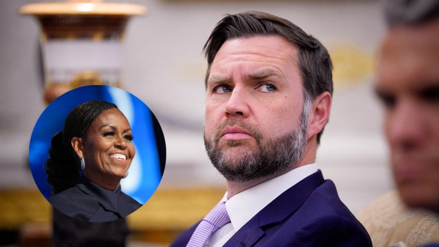 JD Vance downplays racist remark about Michelle Obama at White House UFC event