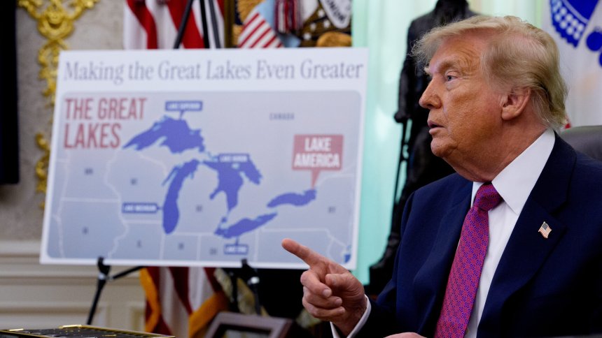 Trump’s latest renaming effort turns Lake Ontario into ‘Lake America’