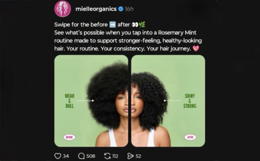 Mielle Organics accused of promoting texturism after ‘weak & dull’ natural hair ad sparks backlash