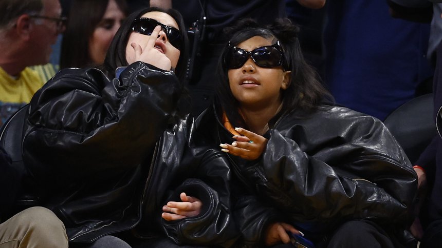 Kim Kardashian and Kanye West show up to support daughter North West at her first solo concert