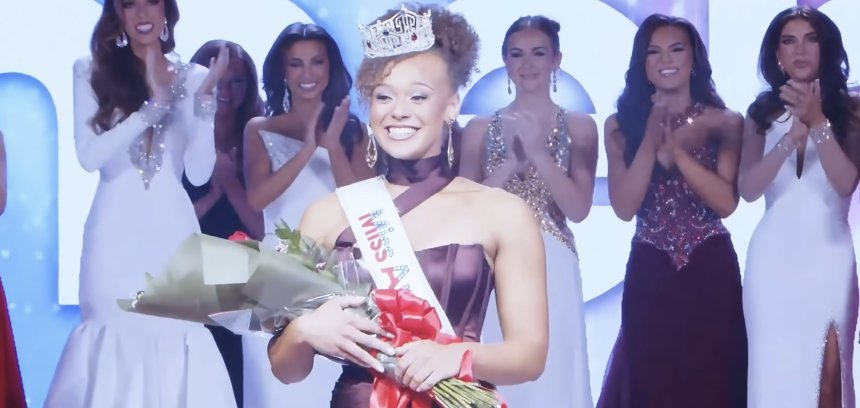For the first time ever Miss America’s crown sits atop a Black woman’s natural hair